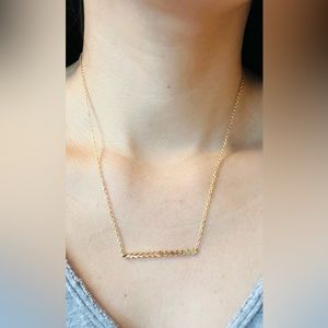 Gorjana Triangle Bar Necklace | Color: Gold | Size: Os